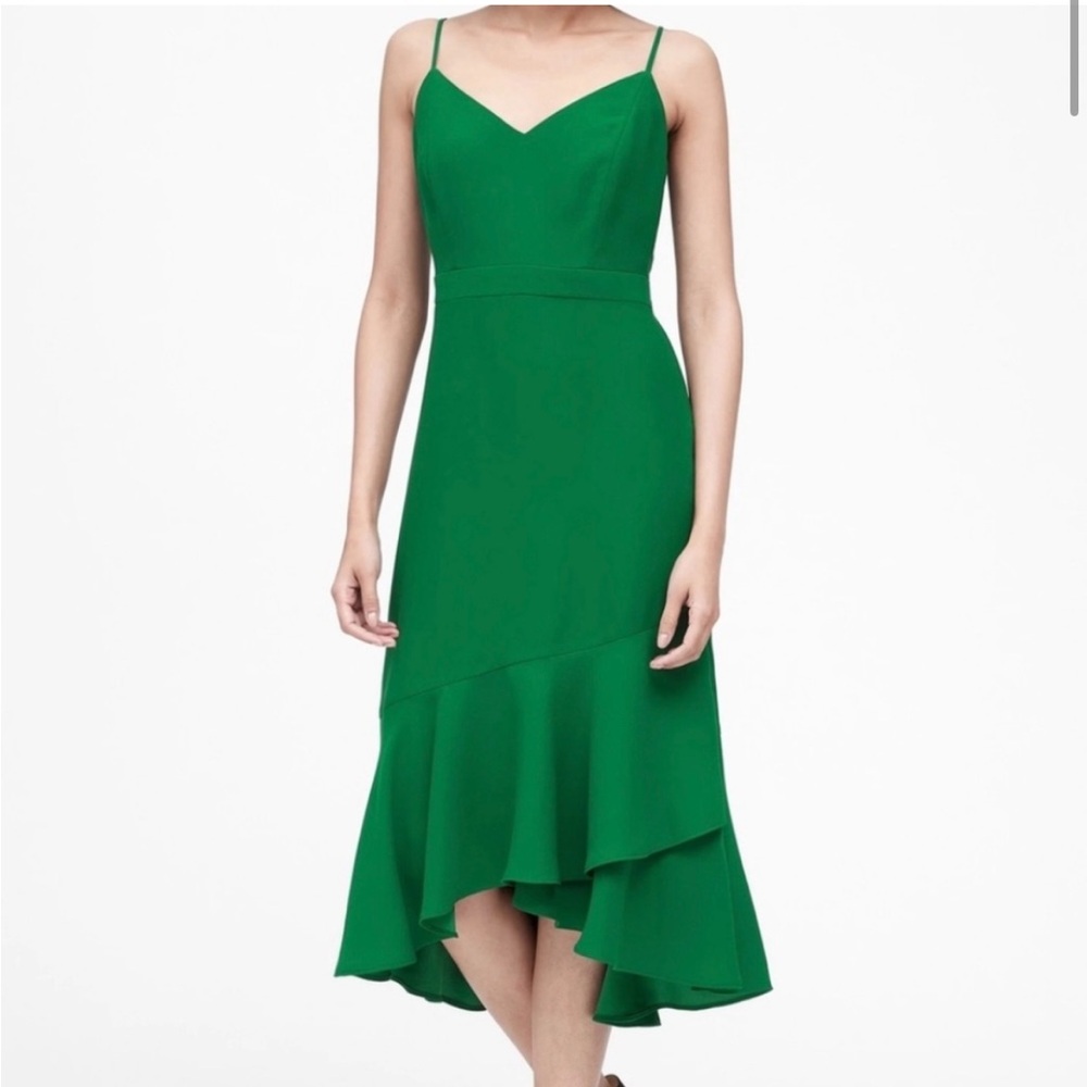 Banana Republic Sheath Dress - crepe, Kelly green size 6 petite, great condition